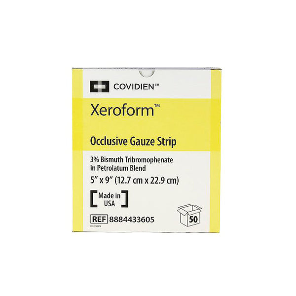 Covidien Xeroform Occlusive Petrolatum Gauze Dressing, Sterile, "5 x 9", box of 50