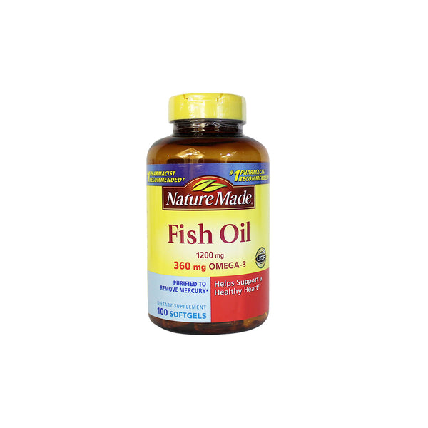 Nature Made Fish Oil, 1200 mg, 100 softgels