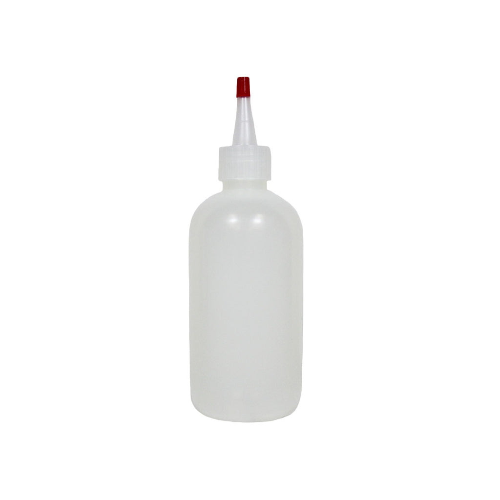 Hobbyland Boston Round Squeezable Bottle with Cap, 8 oz.
