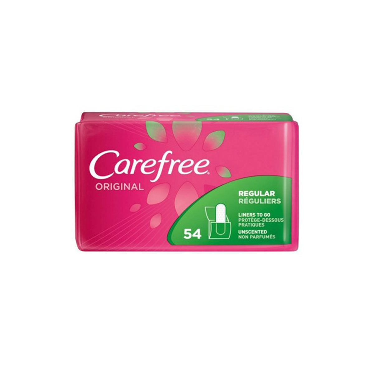 Carefree Original Regular Liners, 54 count