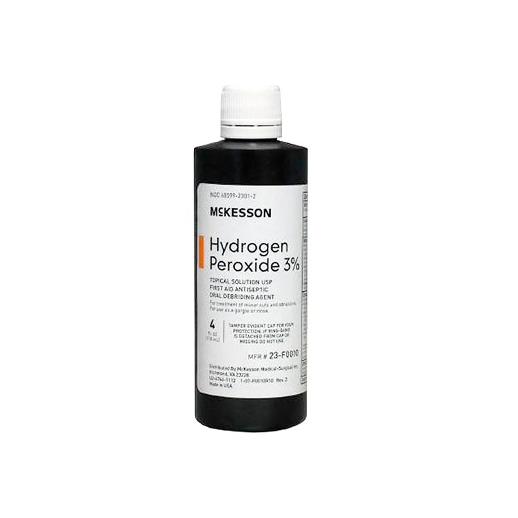 McKesson Hydrogen Peroxide 3%, Topical Solution USP, 4 fl. oz. bottle