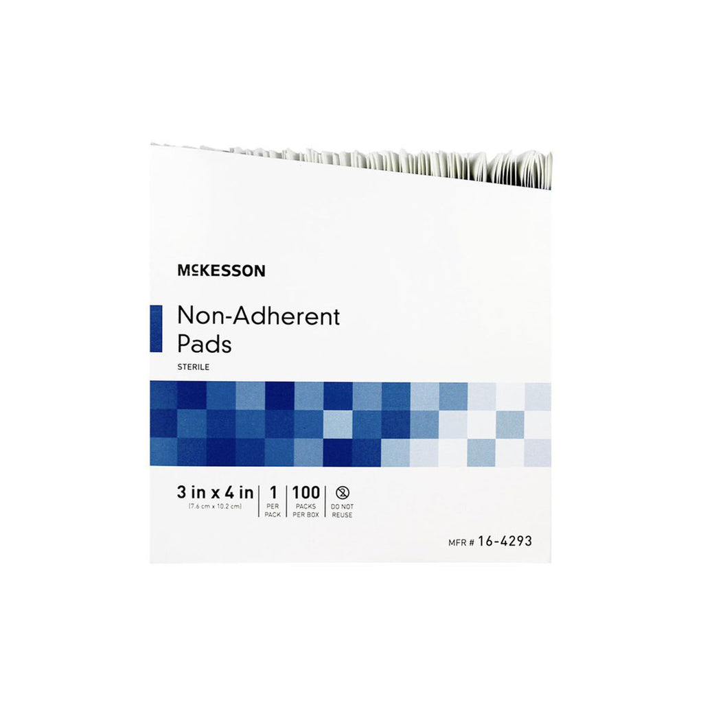 McKesson Non-Adherent Sterile Pads, 3" x 4", box of 100