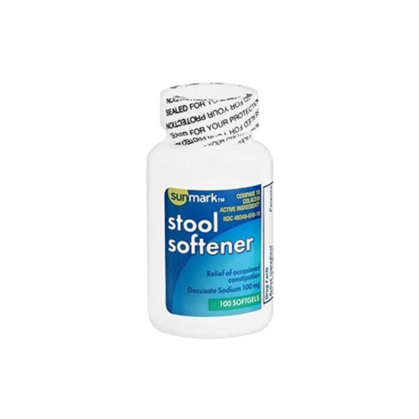 Sunmark Stool Softner, 100mg, 100 softgels