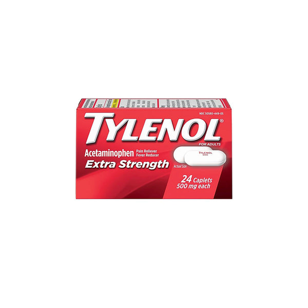 Tylenol Extra Strength, 500 mg, 24 caplets