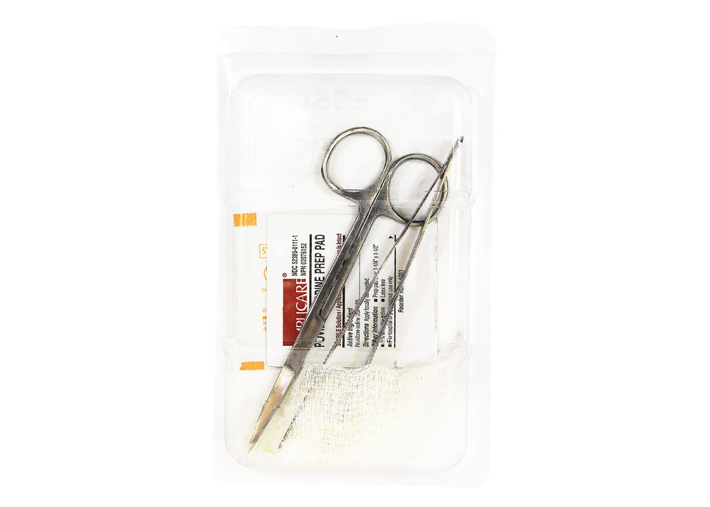 McKesson Suture Removal Kit with Metal Forceps & Scissors